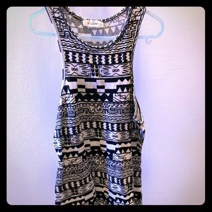 Black and White Tribal Print Dress
